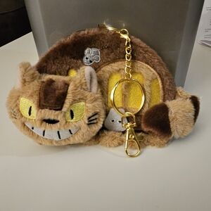 Totoro Catbus Coin Purse Keychain Plush